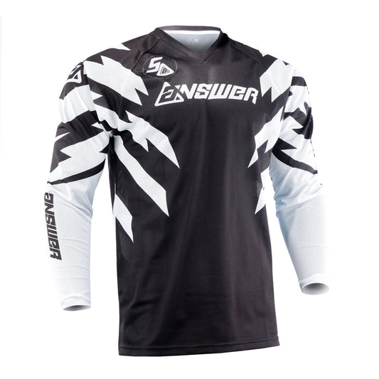 Answer 26 LE Syncron Rizz Vented Jersey Black/White/Cyan Youth - XL