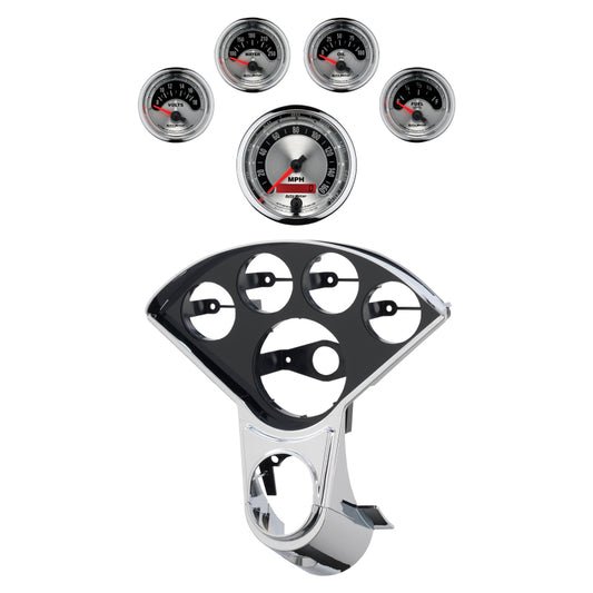 Autometer American Muscle Direct Fit Dash Kit 55-59 Chevy Truck (1 x 3-3/8in. / 4 x 2-1/16in.)