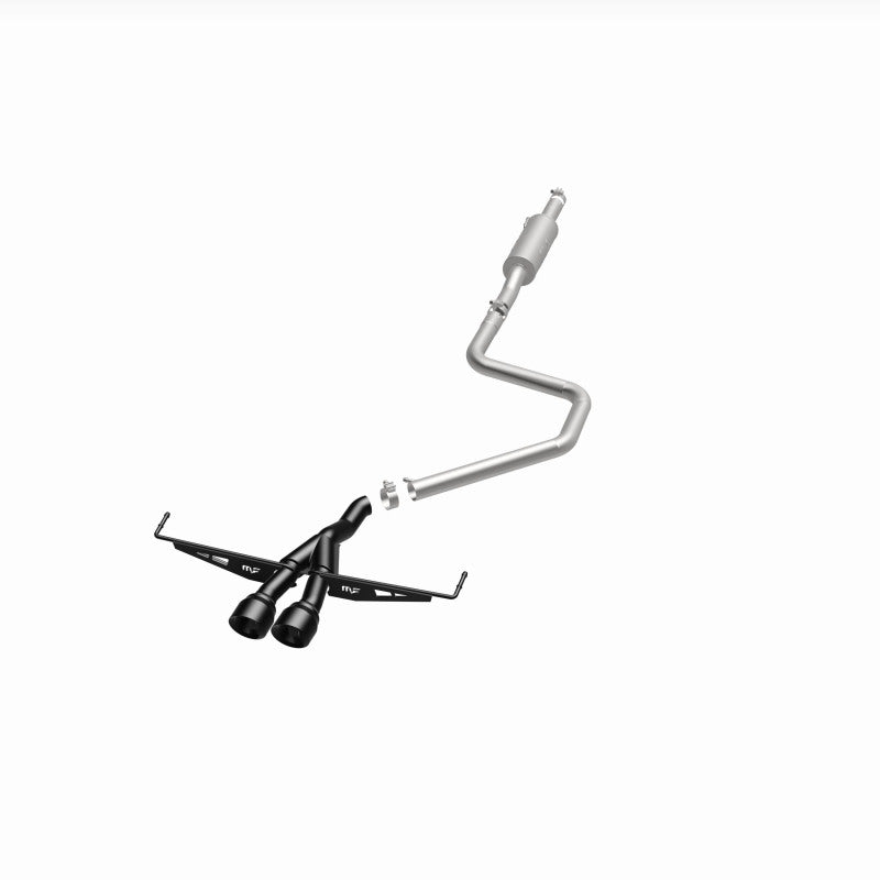 MagnaFlow 2019 Hyundai Veloster 1.6L 2.5in Center Exit Stainless Steel Cat-Back Exhaust w/Blk Tips