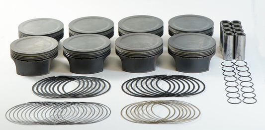 Mahle MS LS Piston Set 378ci 4.075in Bore 3.622 Stroke 6.125 Rod -4.5cc 10.0 CR - Set of 8