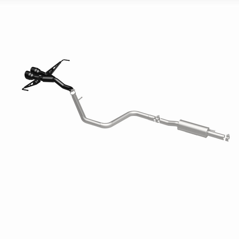MagnaFlow 2019 Hyundai Veloster 1.6L 2.5in Center Exit Stainless Steel Cat-Back Exhaust w/Blk Tips