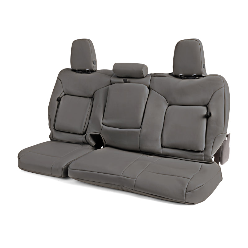 Covercraft 22-24 Chevrolet Silverado Leatherette PrecisionFit Custom Front Row Seat Covers - Stone