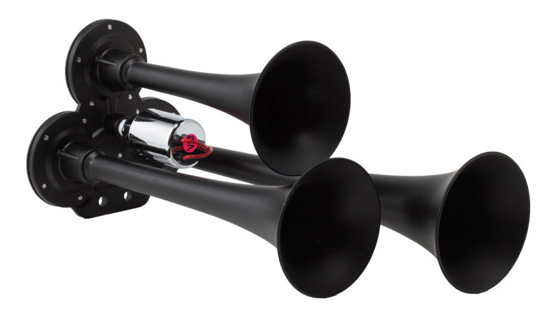 Kleinn Chrome Triple Horn/ 12.5In/10In/7.5In - Chrome-Plated Zinc Alloy