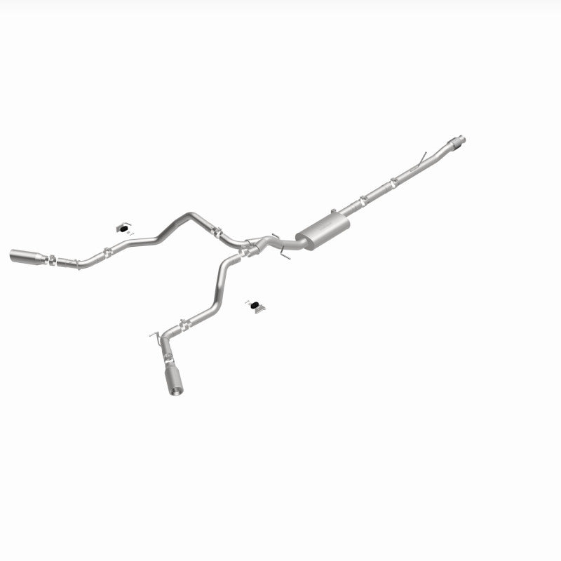 MagnaFlow 2019 Chevy Silverado 1500 V8 5.3L Street Series Dual Split Exit Exhaust w/ Polished Tips
