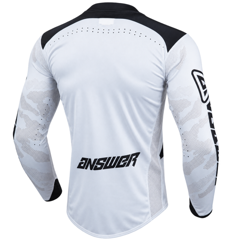 Answer LE Elite Camo Jersey Black/White Youth - Medium