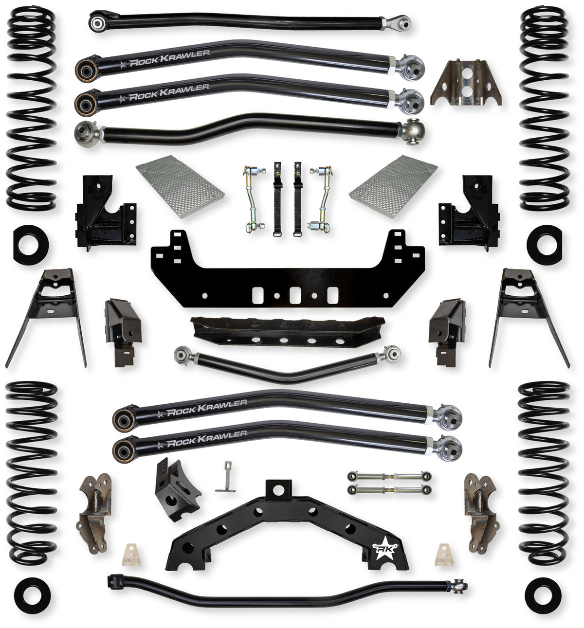 Rock Krawler 2018+ Jeep Wrangler JL 2DR 3.5in X Factor X2 Long Arm Suspension