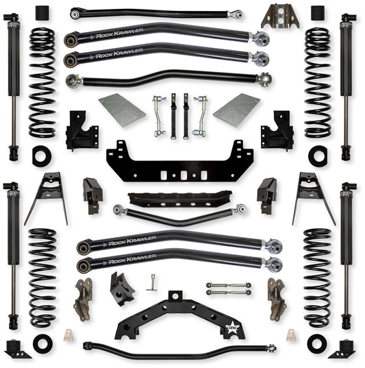 Rock Krawler 2018+ Jeep Wrangler JL 2DR 3.5in X Factor X2 Long Arm Suspension - Stage 1
