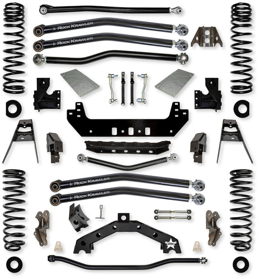 Rock Krawler 2018+ Jeep Wrangler JL 4DR 3.5in X Factor X2 Long Arm Suspension