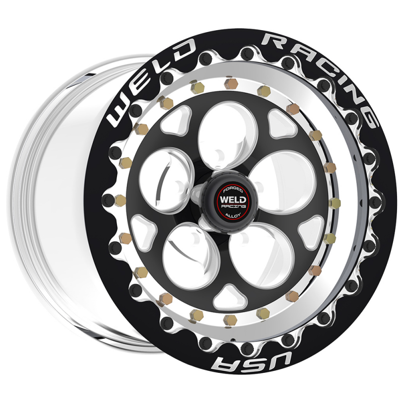 Weld Magnum III 15x10 / 5x4.5 BP / 3.5in. BS Black Wheel - Black Single Beadlock MT