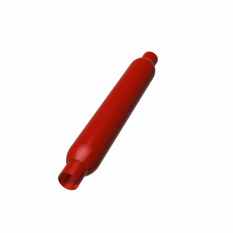 MagnaFlow Muffler Red Pack Series Glasspack 3.5in Rd 26in Body Length 2in/2in Inlet/Outlet