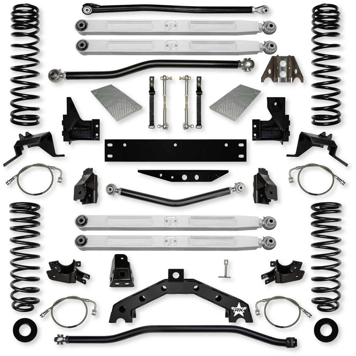 Rock Krawler 07-18 Jeep Wrangler JKU 4DR 3.5in X Factor X2 Pro Long Arm