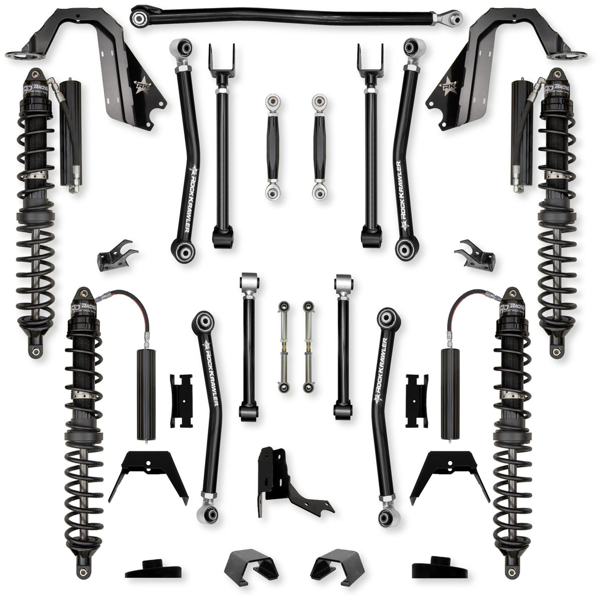 Rock Krawler 2021+ Jeep Wrangler JT (Diesel) 3in Adventure X (No Limits) Trail Runner System