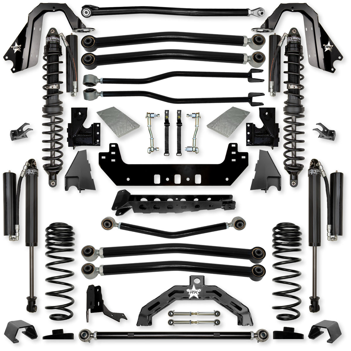 Rock Krawler 2021+ Jeep Wrangler JT (Diesel) 3in Adventure-X Coilover Long Arm System
