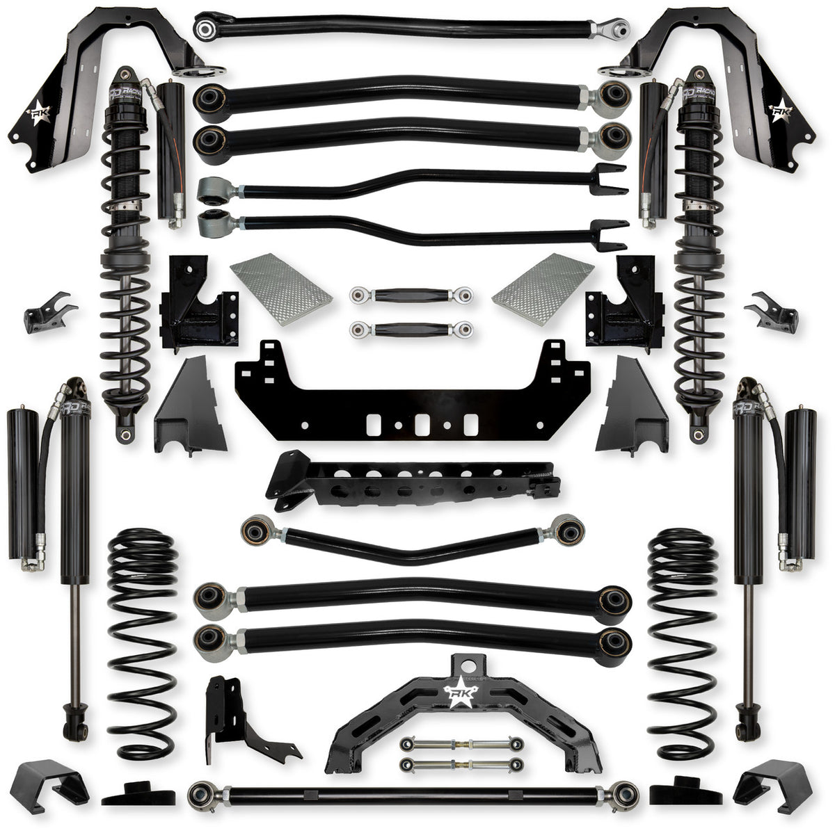 Rock Krawler 2021+ Jeep Wrangler JT (Diesel) 3in Adventure-X (No Limits) Coilover Long Arm System