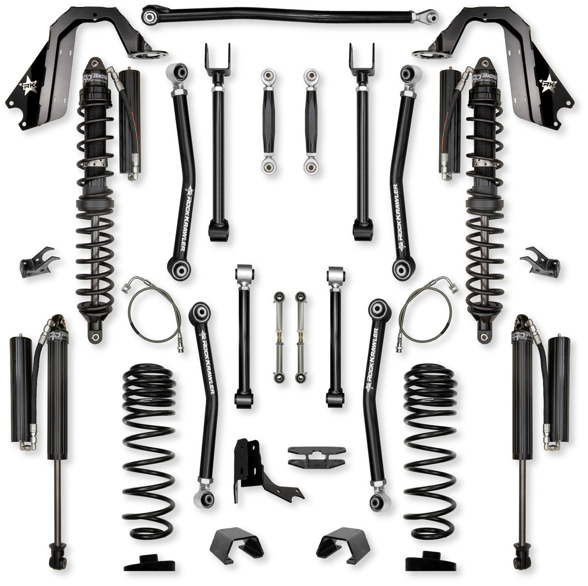 Rock Krawler 2021+ Jeep Wrangler JT (Diesel) 4.5in Adventure X (No Limits) Coilover System