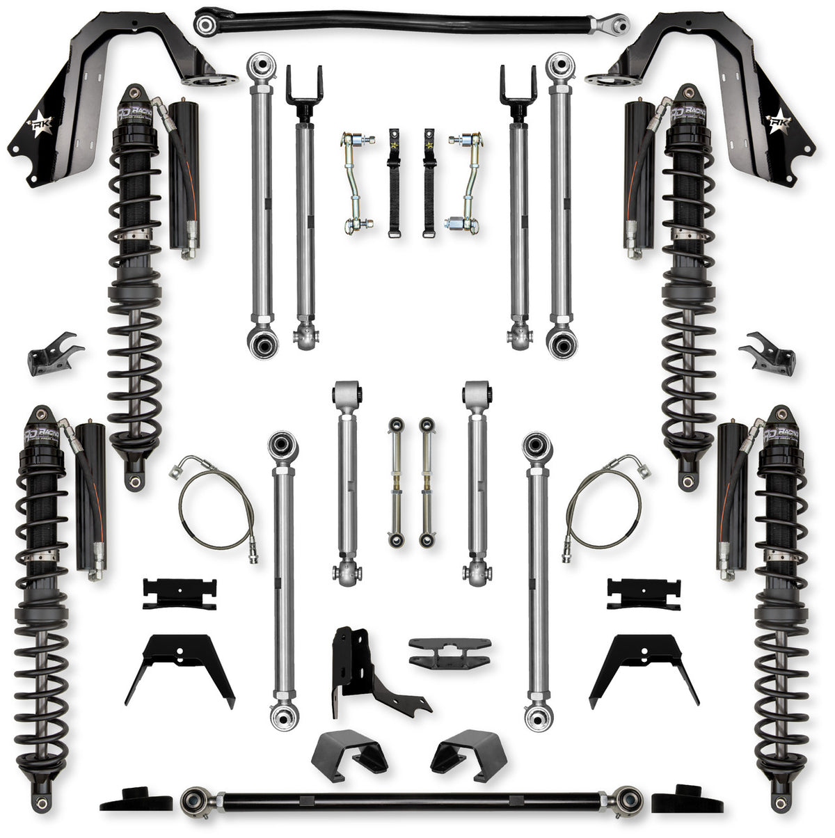 Rock Krawler 2021+ Jeep Wrangler JT (Diesel) 4.5in X Factor Pro Aluminum Trail Runner System