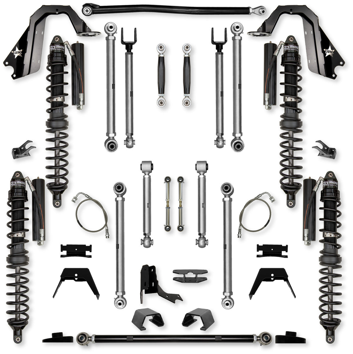 Rock Krawler 2021+ Jeep Wrangler JT (Diesel) 4.5in X Factor Pro (No Limits) AL. Trail Runner System