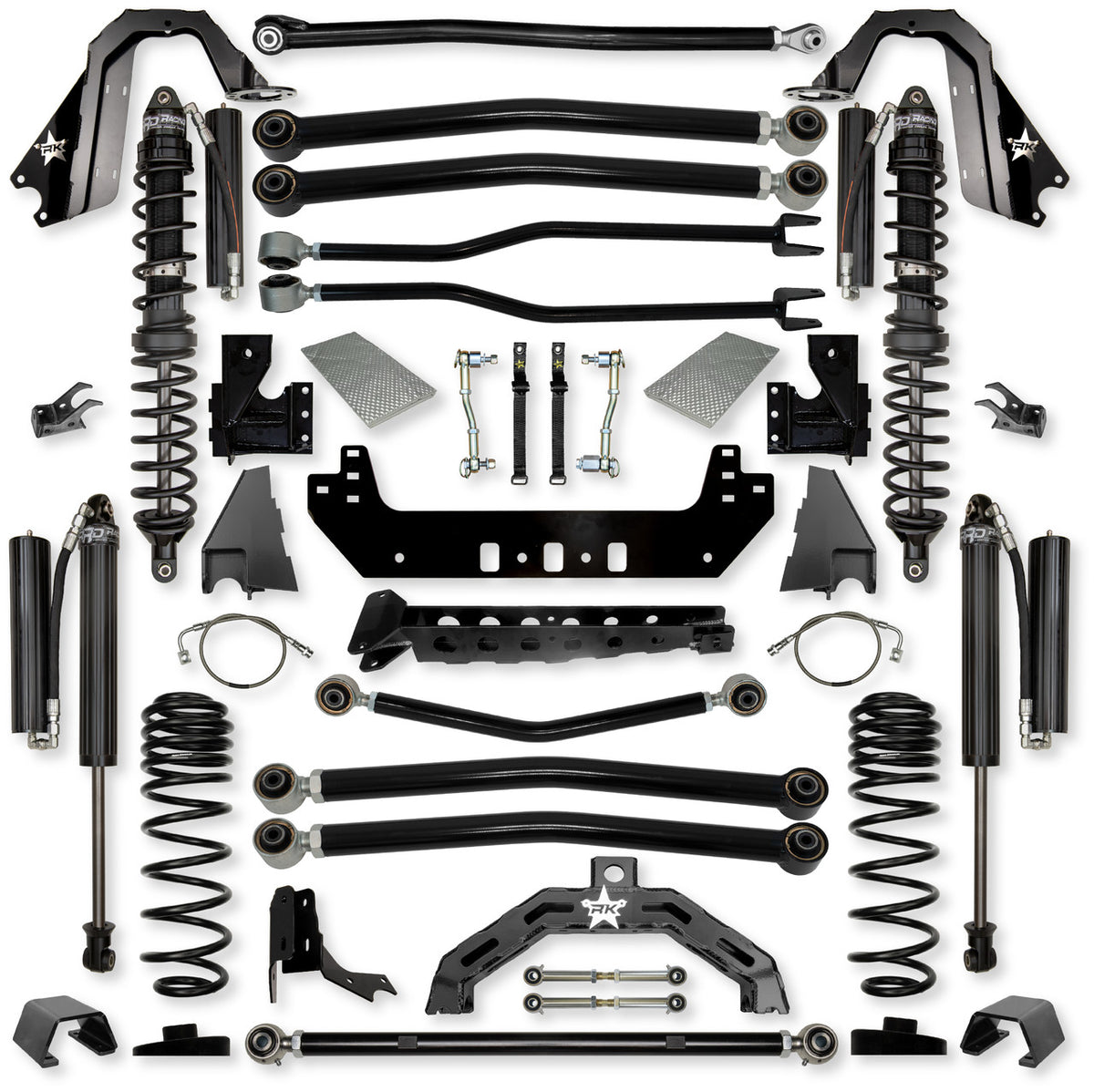 Rock Krawler 2021+ Jeep Wrangler JT (Diesel) 4.5in Adventure-X Coilover Long Arm System