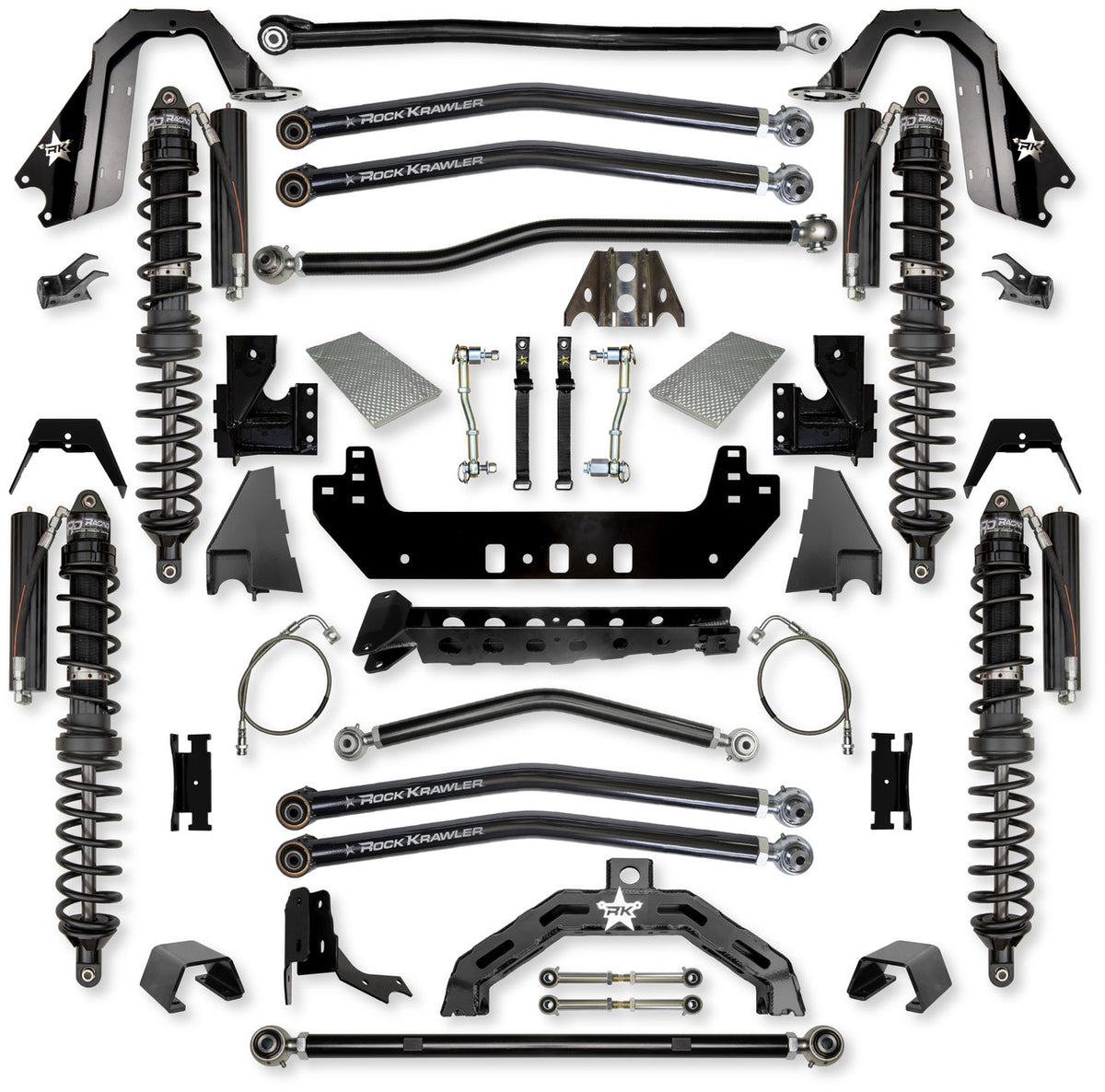 Rock Krawler 2021+ Jeep Wrangler JT (Diesel) 4.5in X Factor X2 Trail Runner Long Arm System