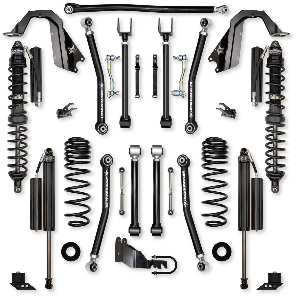 Rock Krawler 2020+ Jeep Wrangler JLU 4DR (Diesel) 3.5in Adventure X Coilover System