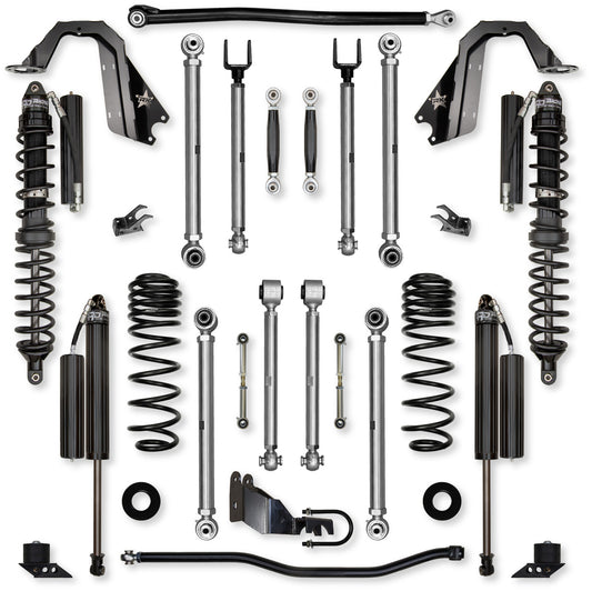 Rock Krawler 2018+ Jeep Wrangler JL 2DR 3.5in X Factor Pro (No Limits) Aluminum Coilover System