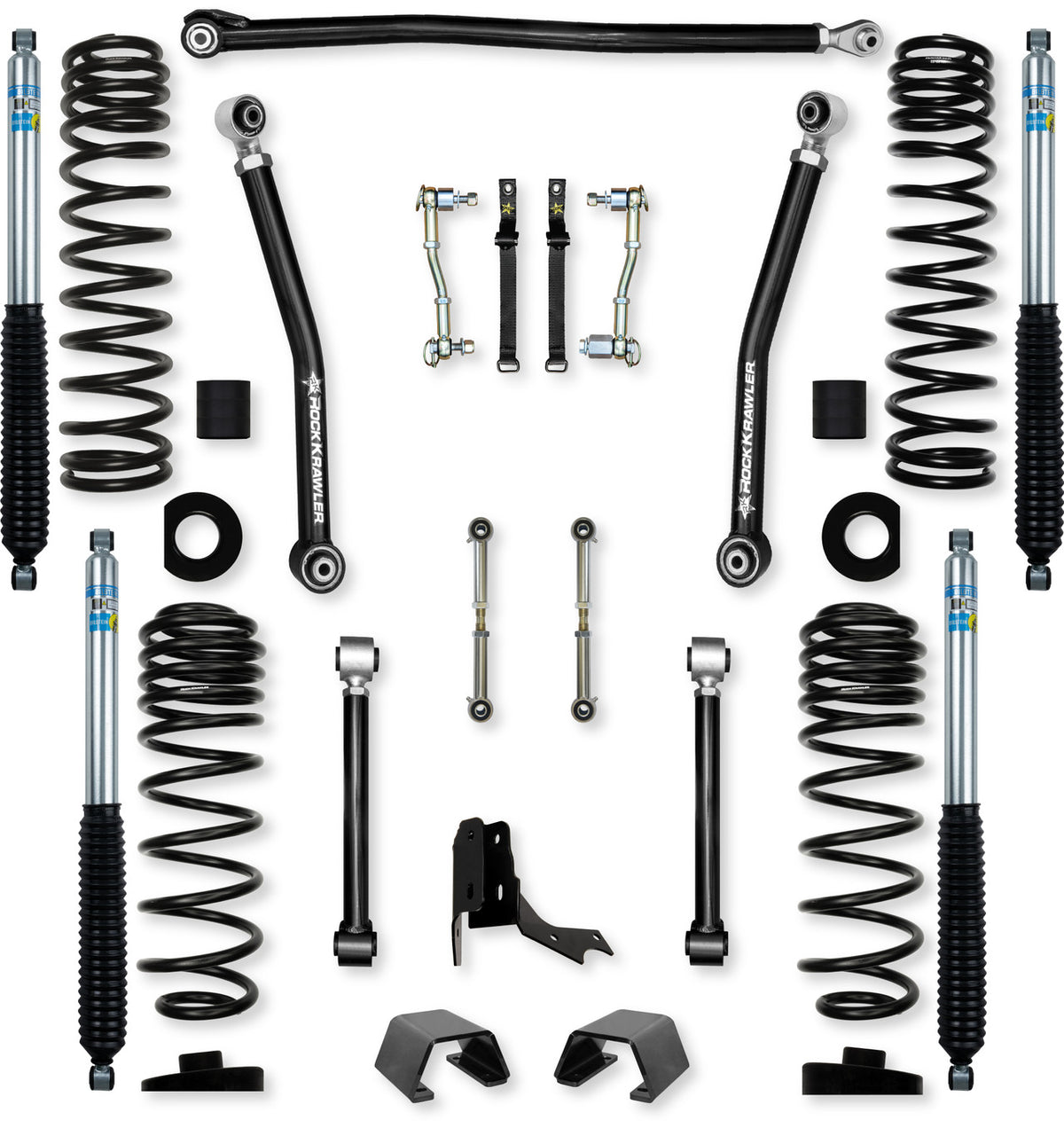 Rock Krawler 19+ Jeep Wrangler JT 3.0in Overland System - Bilstein B51 Shocks