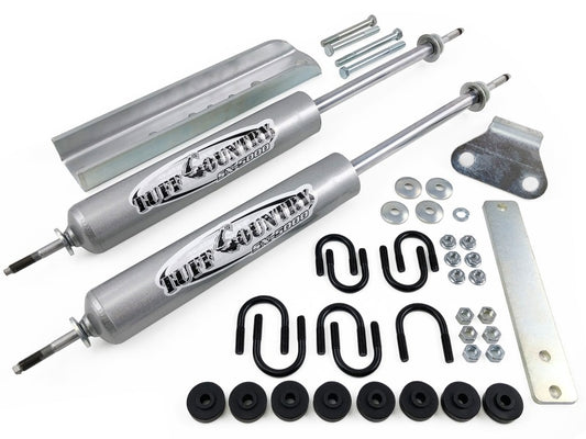 Tuff Country 80-96 Ford F-250 4wd Dual Steering Stabilizer (Parallel Style)