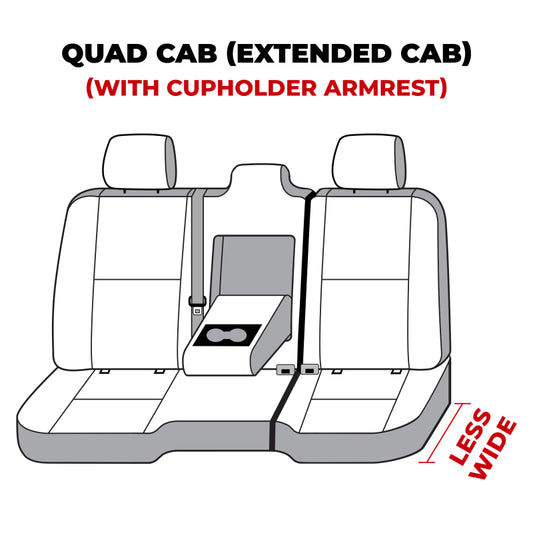 Covercraft 19-24 Dodge Ram 1500 Quad Ex Classic Rear w/FDA Endura Logo SeatSaver 2nd Row Seat Covers