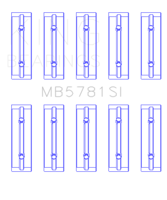 King Engine Bearings Nissan MR18DE / MR20DE (Size STD) Main Bearing Set