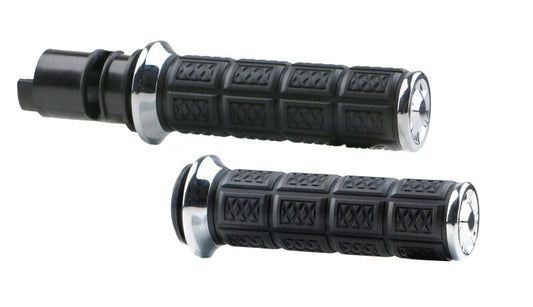 Kuryakyn Enygma Grips 24 and Up Touring 25 and Up Softails Throttle-By-Wire Chrome