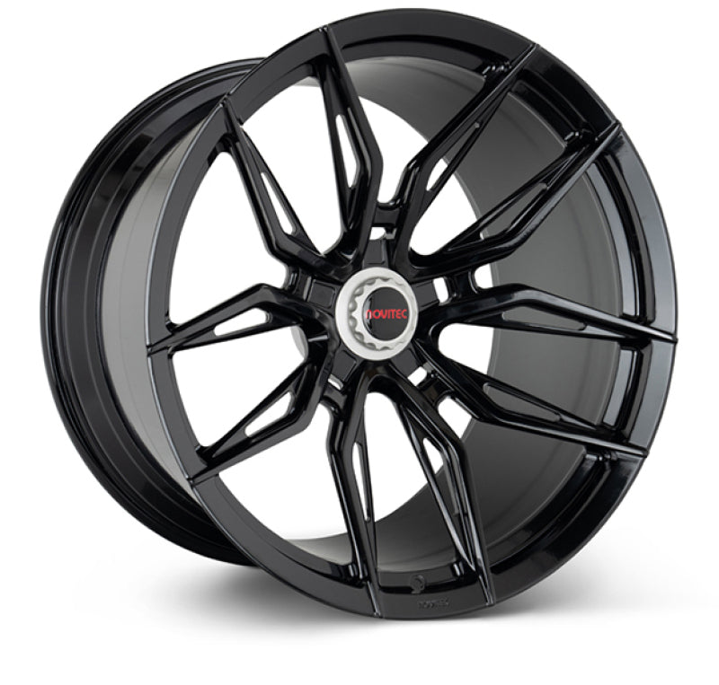 Vossen x Novitec NF11 21x9.5in - 5x114.3 BP - ET38 - Gloss Black Ferrari 296 Front Wheel