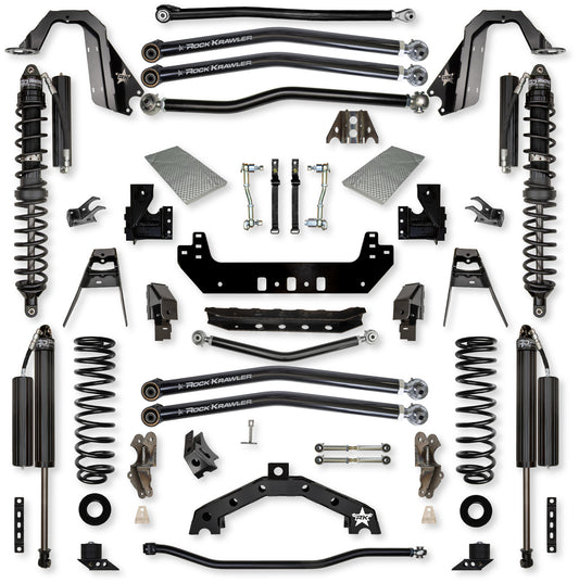 Rock Krawler 2018+ Jeep Wrangler JL 2DR 3.5in X Factor X2 Long Arm Coilover Suspension