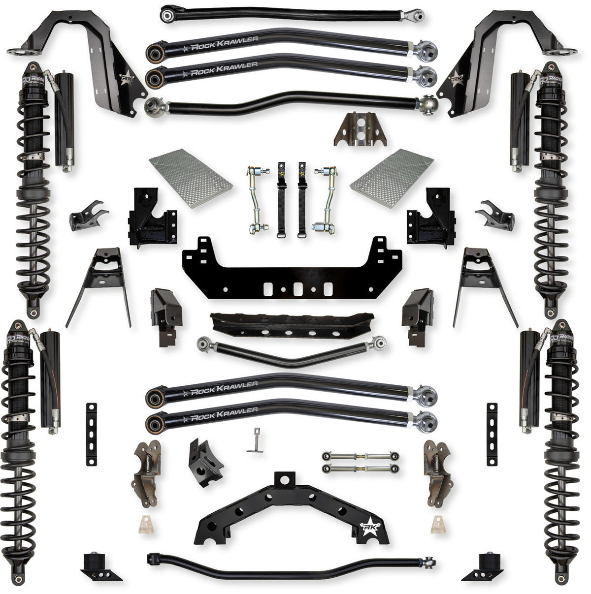 Rock Krawler 2018+ Jeep Wrangler JL 4DR 3.5in X Factor X2 Trail Runner Long Arm Suspension
