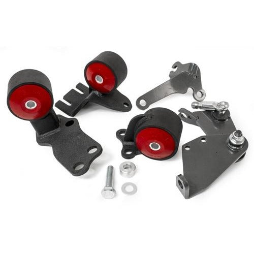 Innovative 88-91 Civic B-Series Black Steel Mounts 75A Bushings (Cable to Hydro Conversion) - No Act