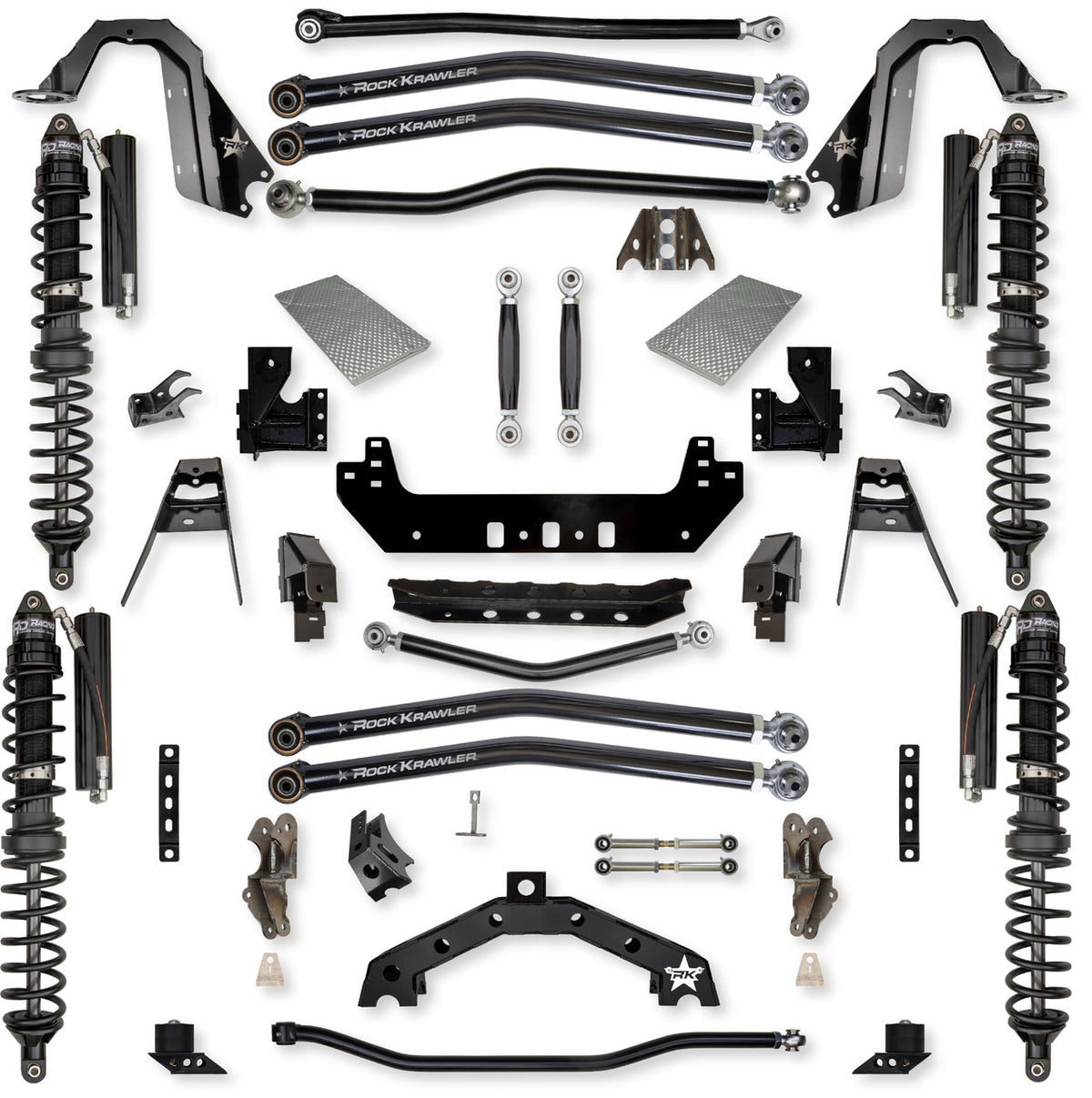 Rock Krawler 2020+ Jeep Wrangler JLU 4DR 4.5in X Factor X2 (No Limits) Long Arm Suspension