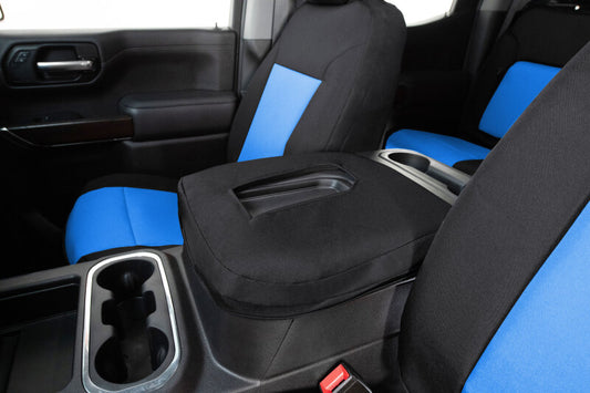 Covercraft 21-24 Ford F150 Endura PrecisionFit Custom Front Row Seat Covers - Blue/Black
