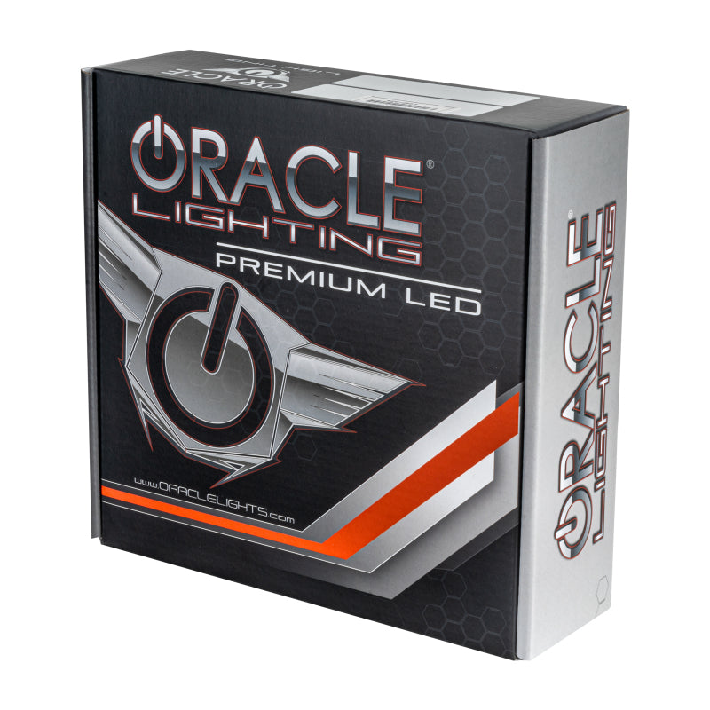 Oracle 15-17 Ford Mustang Surface Mount LED Projector Fog Light Halo Kit - Red