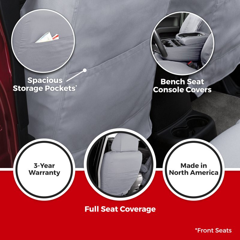 Covercraft 25-26 Buick Enclave SeatSaver Custom Seat Cover - Polycotton Grey