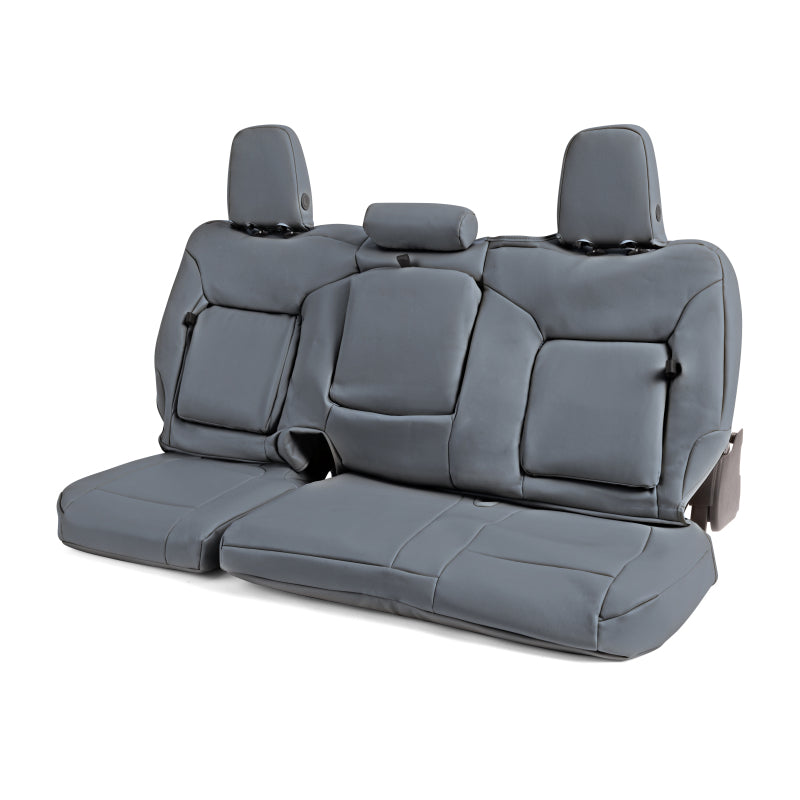 Covercraft 19-24 Chevrolet Silverado Leatherette PrecisionFitSecond Row Seat Covers - Med Grey