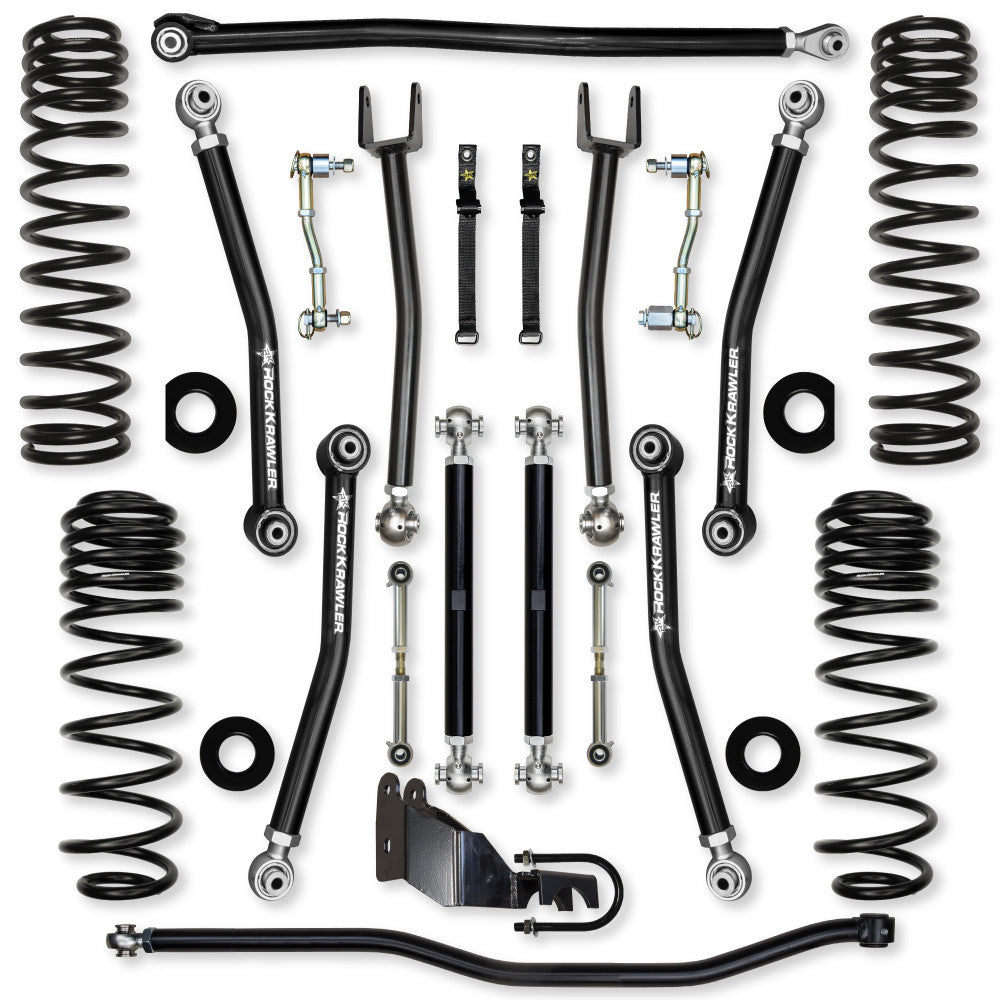 Rock Krawler 2018+ Jeep Wrangler JL 4DR 3.5in X Factor Coilover System