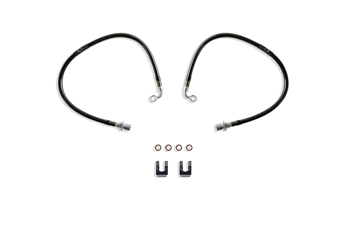 MaxTrac 03-08 Dodge RAM 2500/3500 2WD Front Extended SS Braided Brake Line Kit