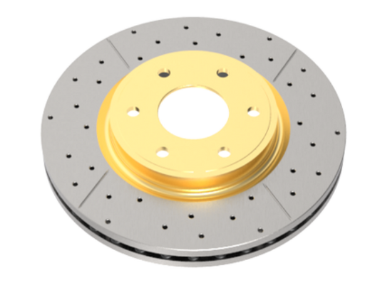 DBA 19-22 Ram 1500 (New Body Style) Front Drilled & Slotted Street Series Rotor w/Gold Hat