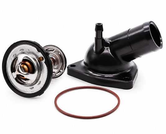 Granatelli 14-20 GM LT Billet Thermostat Housing w/160 Deg Thermostat - Black