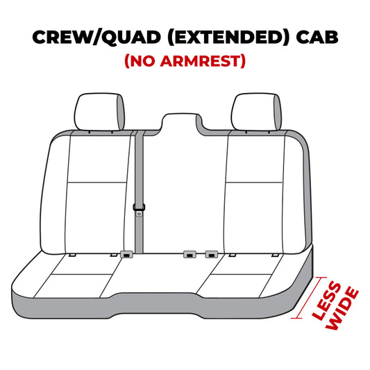 Covercraft 19-24 Dodge Ram 1500 Quad Ex Classic Rear w/o FDA Endura LogoSeatSaver 2nd Row Seat Cover