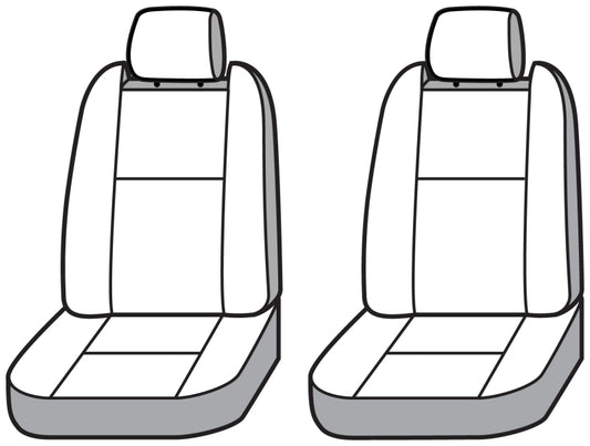 Covercraft 22-23 GMC Hummer Waterproof Polyester SeatSaver Custom Front Row Seat Covers - Grey
