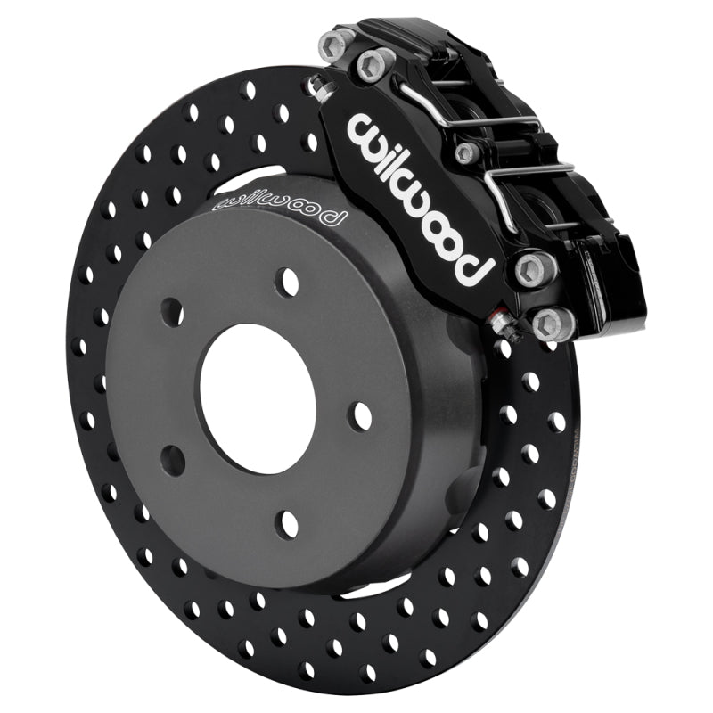 Wilwood 22-24 Polaris RZR Turbo/ Pro R 5-Lug Front Big Brake Kit - Drilled Rotors Black Powder Coat