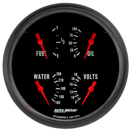 Autometer Z-Series Quad 5in. - 240 OhmE-33 OhmF