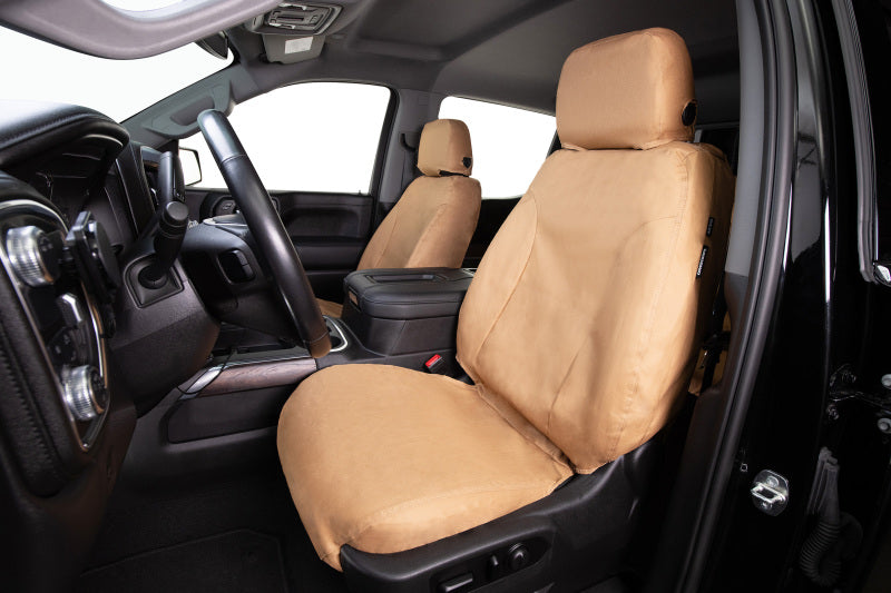 Covercraft 10-15 Mercedes-Benz Sprinter Polycotton SeatSaver Custom Front Row Seat Covers -Tan