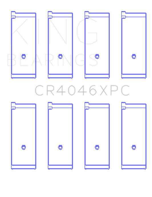 King Honda B20B4/B20Z2/D16 Series/ZC 16V pMaxKote Performance Rod Bearing Set - Size STD