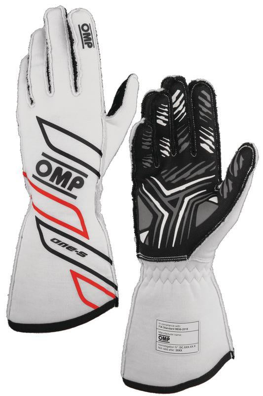 OMP ONE-S GLOVES my2025 FIA 8856-2018 FLUO YELLOW SZ L